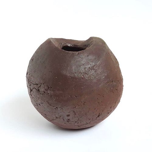 Mitch Iburg - Natural ash glazed kettle hole vesselMinnesota kaolinite cla...