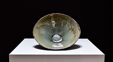 Celadon Oval Bowl by Margaret Curtis