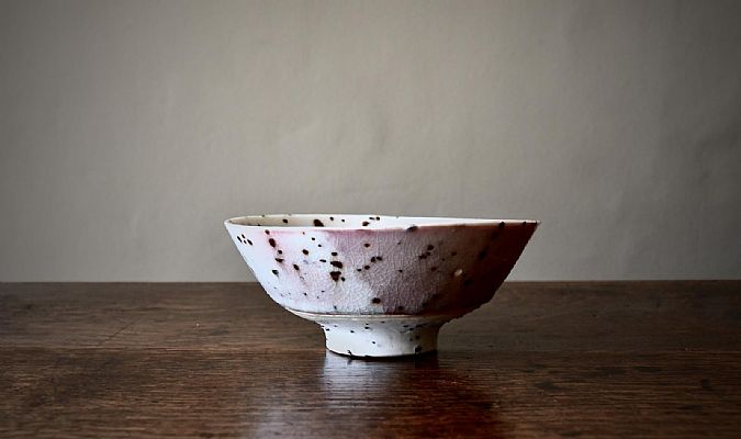 Peter Wills - Little Bowl with Copper Red Accents, Bronze Centre and River...