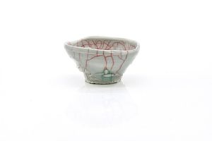 Celadon Sake Cup with Urushi by Kodai Ujiie