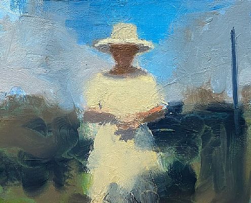 David Storey - Woman Wearing a Straw Hat