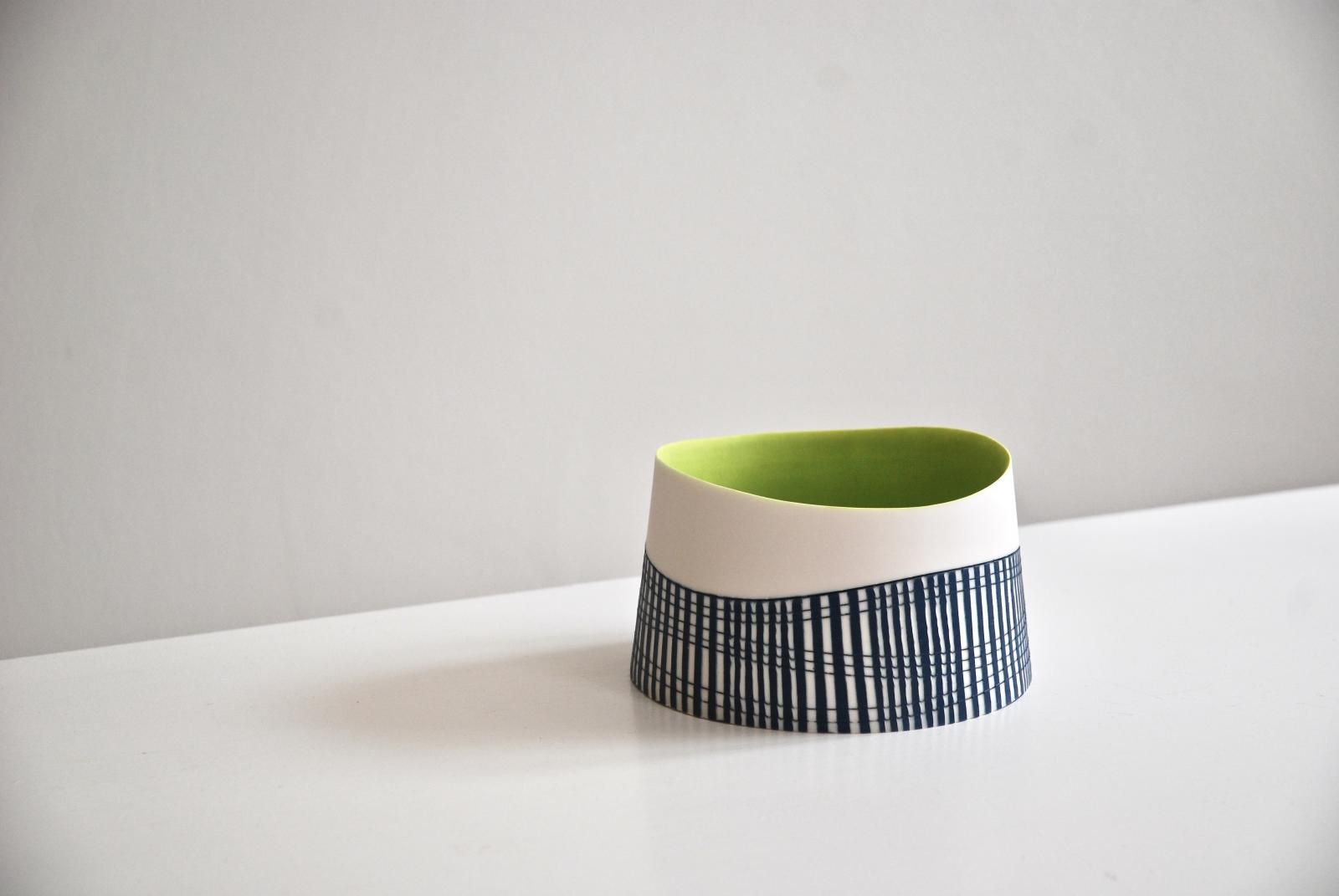 Bowl with Chartreuse Interior by Lara Scobie