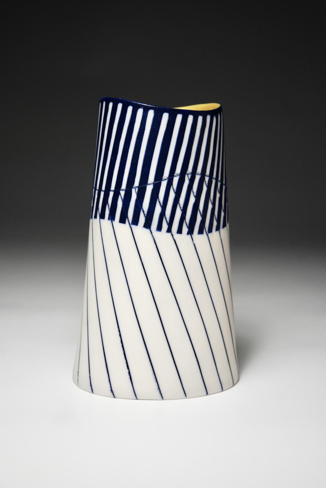 Prussian Blue Vase I by Lara Scobie