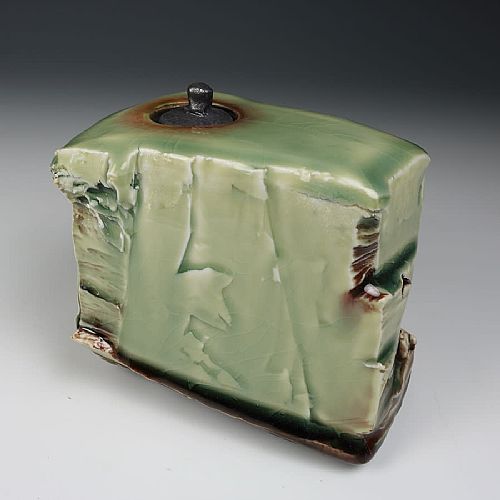 Eddie Curtis - Porcelain Container with Celadon