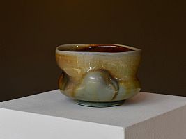 Anagama Wood Fired Chawan by Chris Gustin