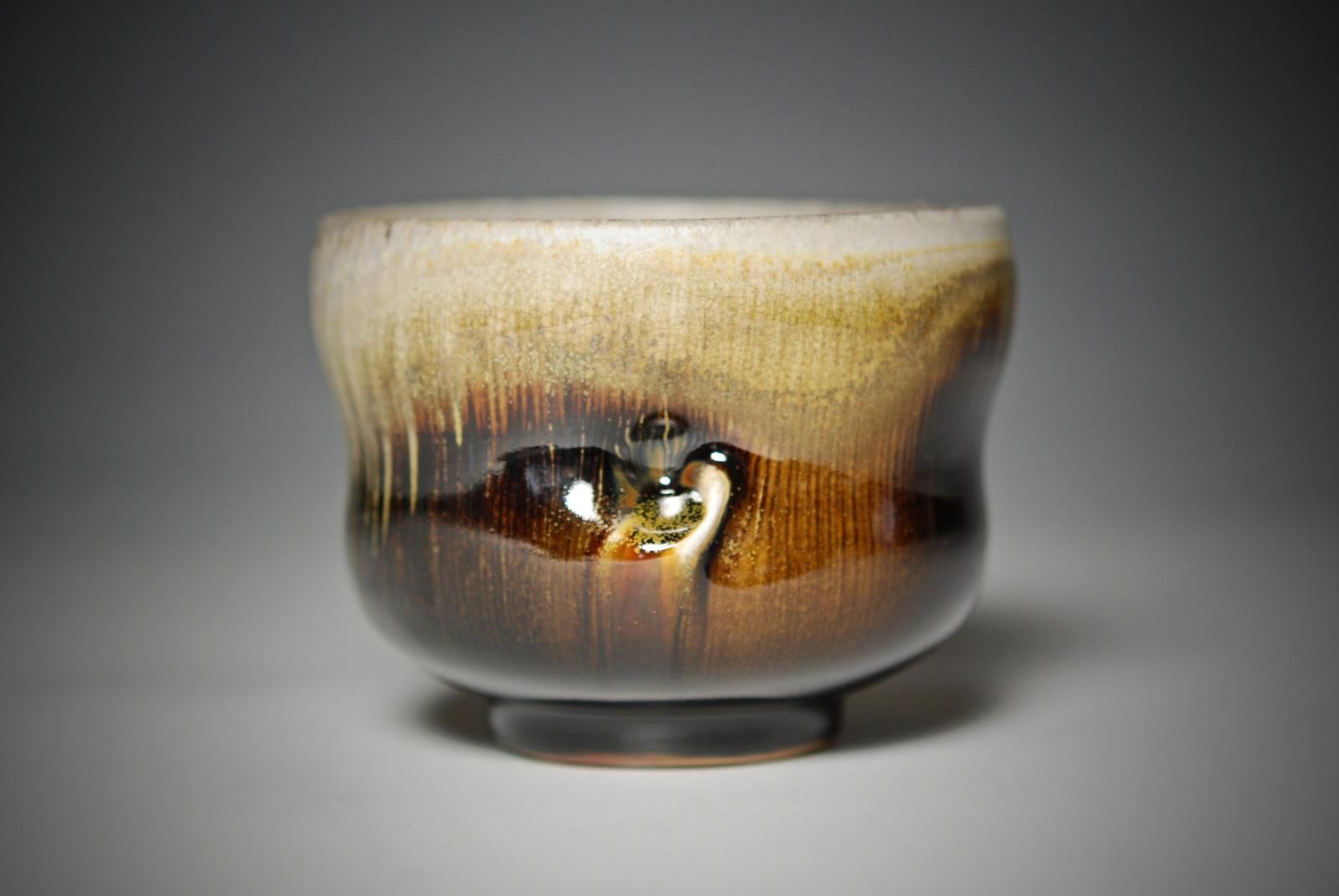 Anagama wood fired chawan by Chris Gustin