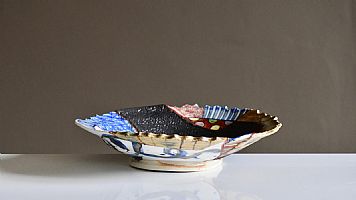 Large shallow dish by Aaron Scythe