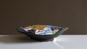 Large shallow dish by Aaron Scythe