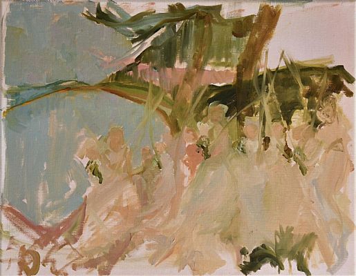 Elaine Speirs - Ladies Dancing with Willows ( Study )
