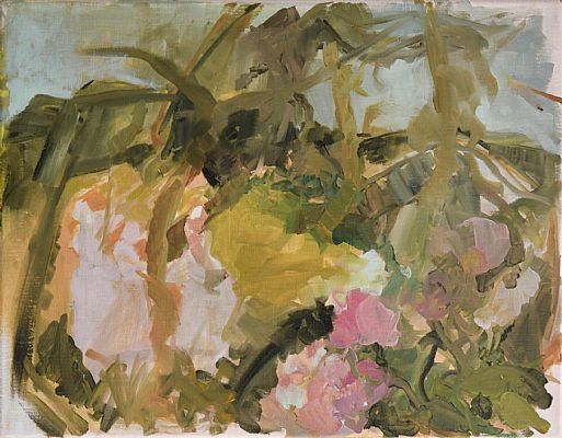 Elaine Speirs - Three Sisters and Fallen Peonies ( Study )