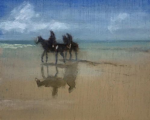 David Storey - Horses on a Beach