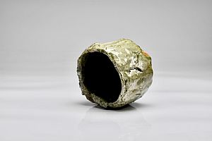 Iga ChawanIga Clay Body, Feldspar, Natural Ash Glaze, Oil and Wood Fired. by Takashi Tanimoto