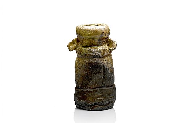 Takashi Tanimoto - Iga Vase with EarsIga Clay Body, Natural Ash Glaze, Oil and ...