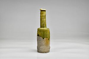 Iga VaseIga Clay Body, Natural Ash Glaze, Oil and Charcoal Fired by Takashi Tanimoto