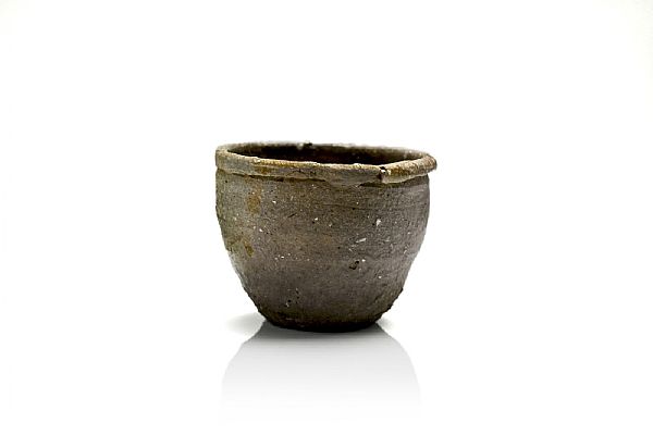Takashi Tanimoto - Iga Sake CupIga Clay Body, Natural Ash Glaze, Oil Charcoal a...