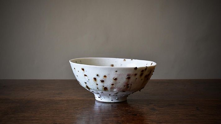 Peter Wills - Small Bowl with Copper Red Accents and River Grog