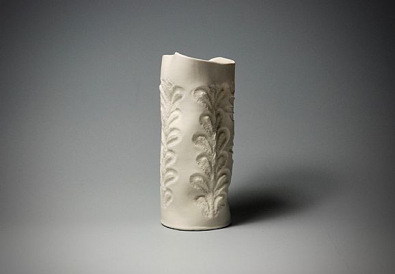Janet Stahelin Edmondson - Dimpled Cylinder with Woollen Lace