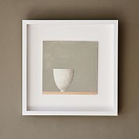 Silent Moment( Small White Bowl ) by Philip Lyons