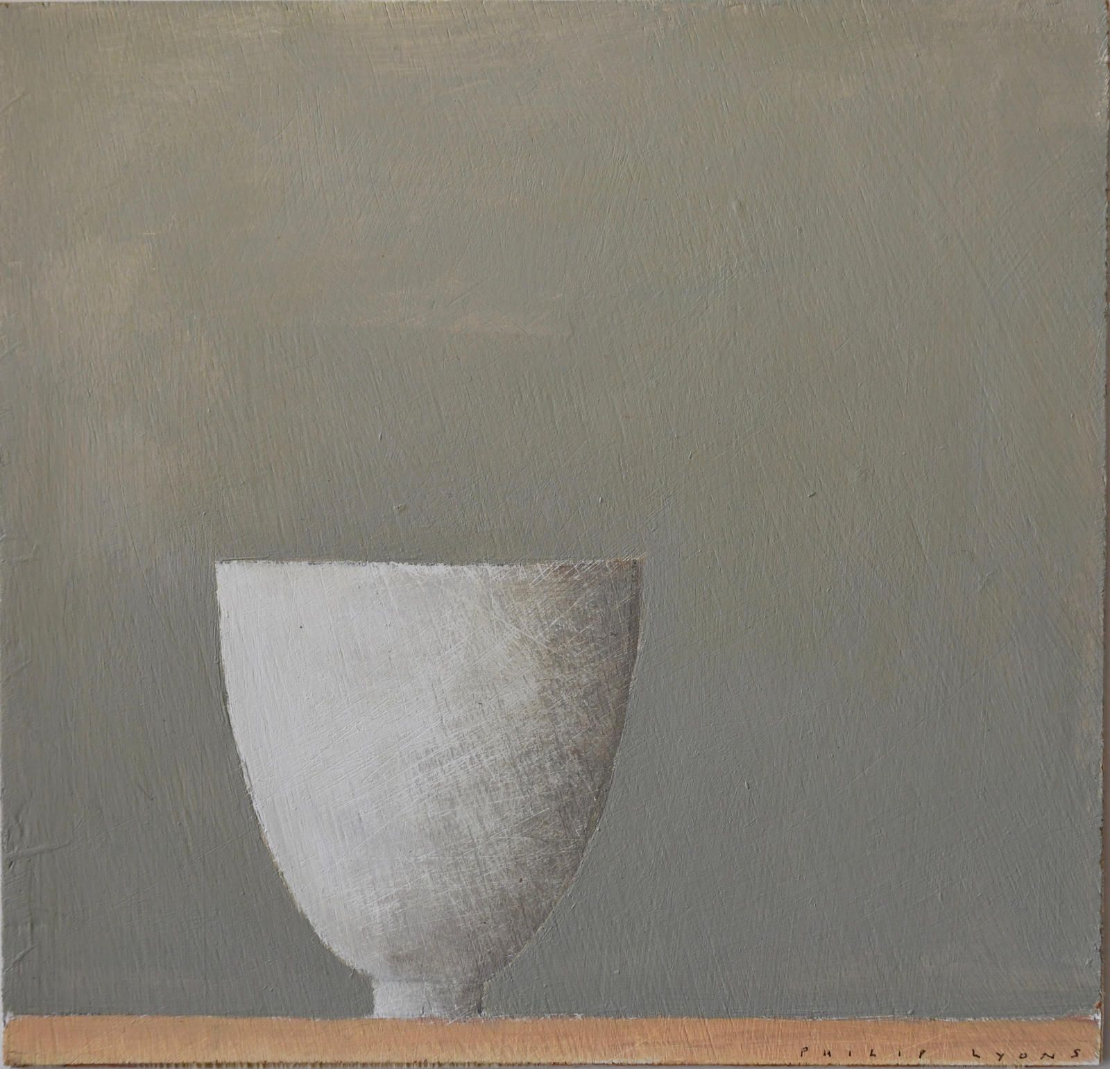Silent Moment( Small White Bowl ) by Philip Lyons