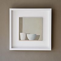 White Vase White Bowl( Morning Light and Shadows ) by Philip Lyons