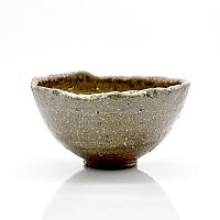 Chawan with Natural ash glazing, Anagama fired by Yuta Shibaoka