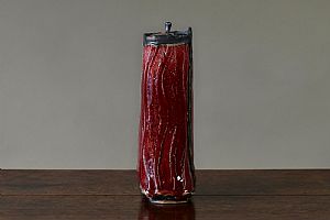 Tall Rectangular Container Red by Eddie Curtis