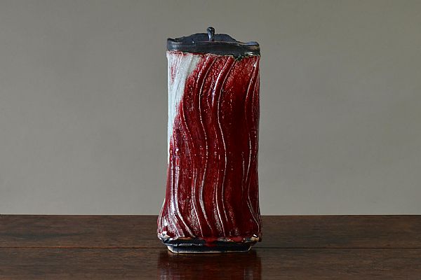 Eddie Curtis - Tall Rectangular Container Red
