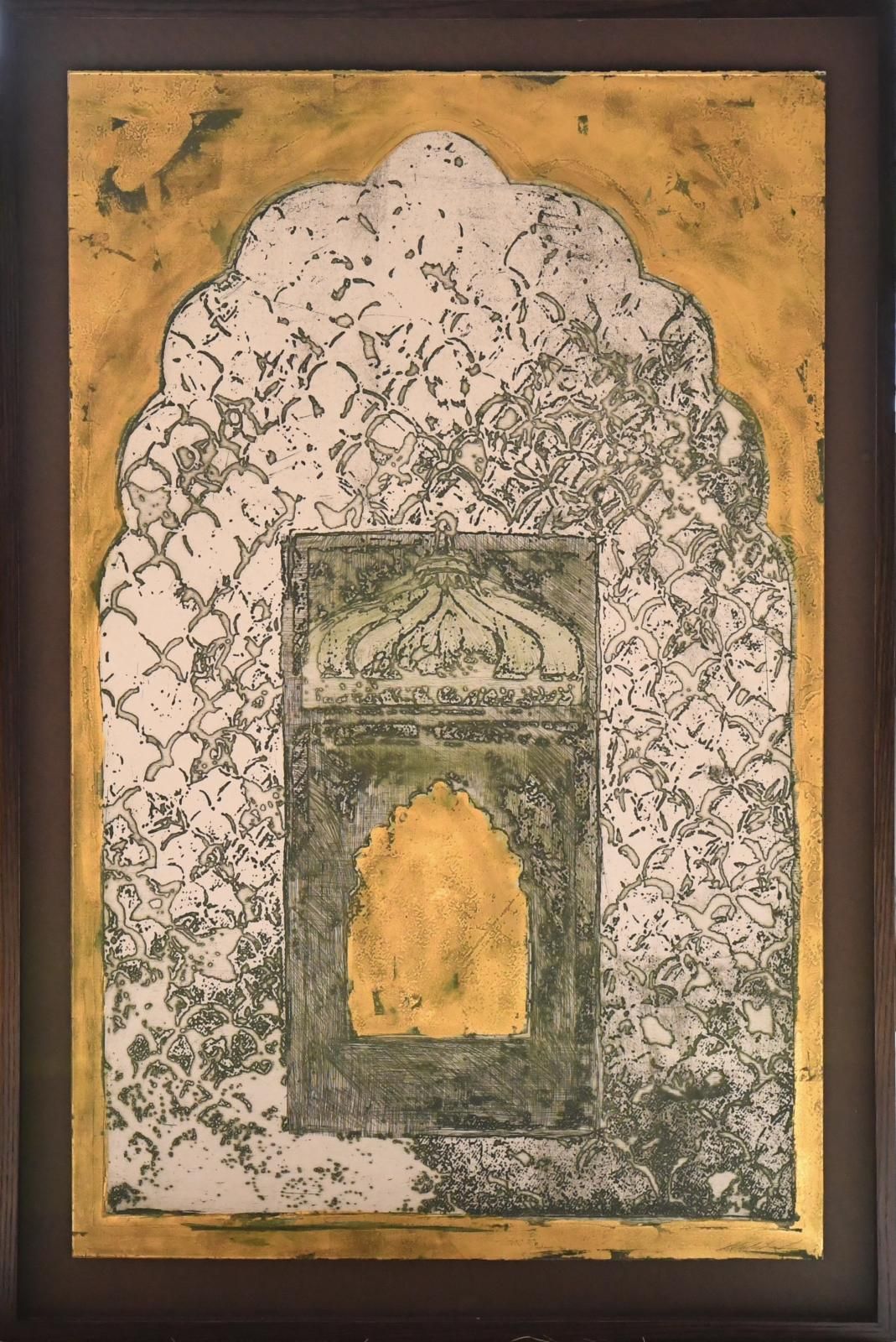 Natasha Kumar - Jali Window with 22 carat gold leaf