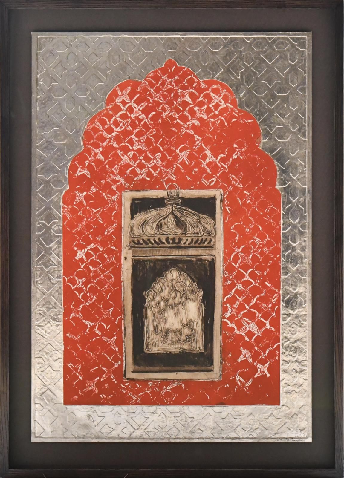 Natasha Kumar - Mughal Window ( with caplain gold leaf and deboss )