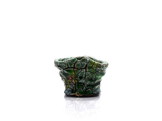 Kodai Ujiie - Oribe vermillion urushi lacquered guinomi