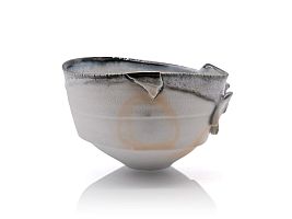 Black Rimmed Bowl Form by Mami Kato