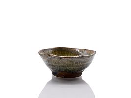 Echizen Kaiyu Sakazuki (Echizen Ash Glaze - Sake cup for celebrations) by Hiroshi Yamada