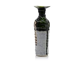 Iro-Shino Oribe sake-bottle by Aaron Scythe