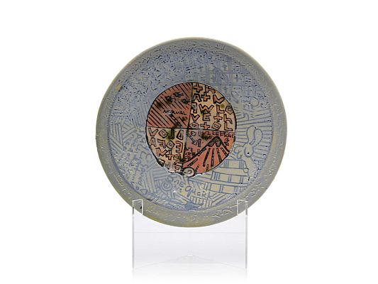 Aaron Scythe - Oribe & Iro-Shino wall plate