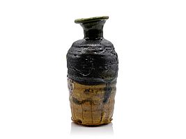 Oribe sake-bottle by Aaron Scythe