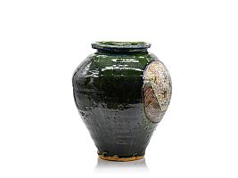 Oribe vase by Aaron Scythe