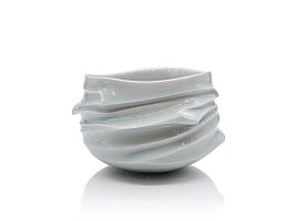 Celadon Chawan, ceremonial tea bowl by Asato Ikeda