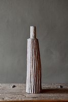 White Ribbed Bottle by Malcolm Martin & Gaynor Dowling