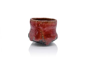 Copper Red  Sake Cup by Margaret Curtis