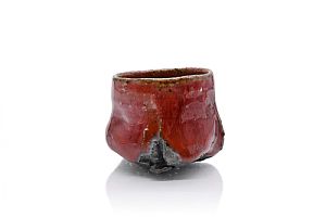 Copper Red  Sake Cup by Margaret Curtis