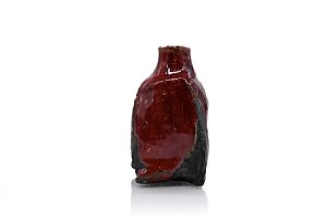 Copper Red Sake bottle by Margaret Curtis