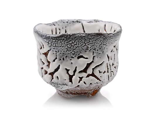 Kiyoshi Yamato - Shiroi Hagi Chawan - White Hagi ceremonial tea bowl
