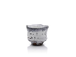 Shiroi Hagi Guinomi - White Hagi Sake Cup by Kiyoshi Yamato