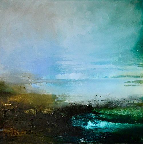Gareth  Edwards RWA - Ocean Light Series - Blue Green