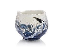 Whale Chawan (ceremonial tea bowl) by Yoca Muta