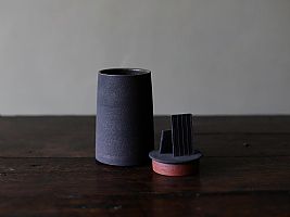 Lidded Vessel with Stacked Planes by A.S Rope
