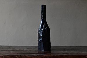 Tall Necked Black Bottle by Malcolm Martin & Gaynor Dowling