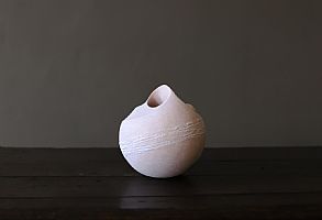 Blush Bound Pebble Sculpture by Mitch Pilkington