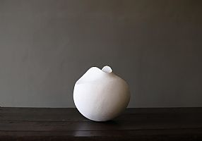 White Pod Sculpture by Mitch Pilkington