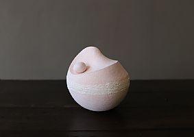 Blush / White Pebble Sculpture by Mitch Pilkington